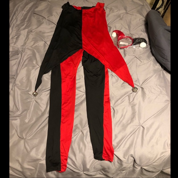 Leg Avenue Jingle Jester Halloween Costume (L) - Picture 4 of 13